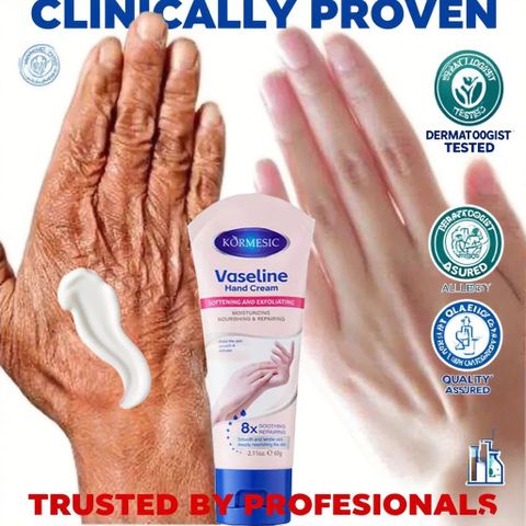Kem Dưỡng Da Tay Vaseline 60g – Dưỡng Ẩm, Làm Trắng Da, Giúp Da Mịn Màng và Không Nứt Nẻ, Phù Hợp Mọi Loại Da