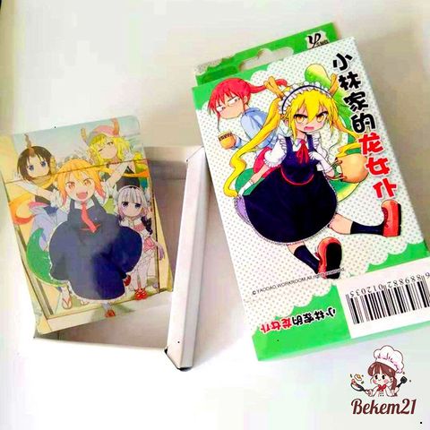 Bộ Bài Poker Miss Kobayashi's Dragon Maid - 54 Lá Thẻ Hoạt Hình Dễ Thương Cho Học Sinh - Quà Tặng Thích Hợp Cho Fan Manga Và Anime
