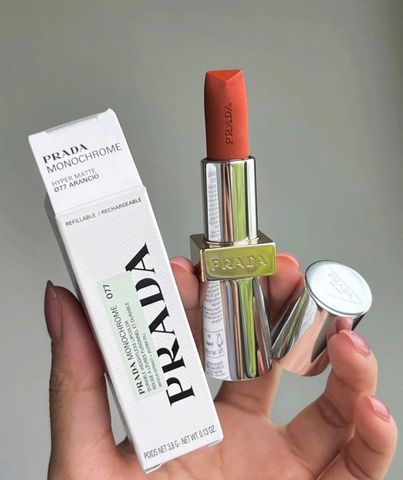 Son Prada Hyper Matte 077 Arancio - Son Môi Cam Đất Lì Thời Trang, Đem Đến Nét Sang Trọng và Quyến Rũ