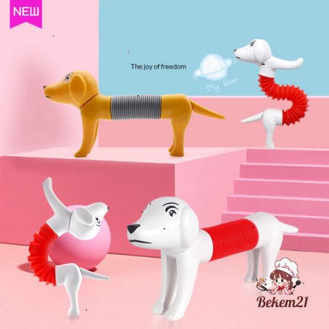 Đồ Chơi Lò Xo Pop Tube Cho Chó - Sáng Tạo, An Toàn, Chất Liệu Cao Cấp, Dành Cho Thú Cưng - Hàng Mới Nhất 2024