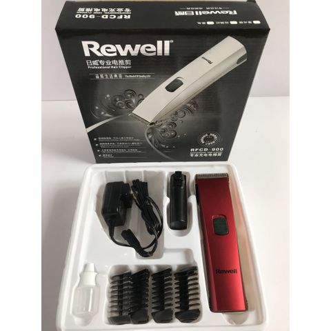 Tông Đơ Cắt Tóc Rewell CFCD-900 Không Dây - Pin Sạc 1200mAh, Lưỡi Titanium, Thiết Kế Thông Minh, Dùng Cho Trẻ Em và Người Cao Tuổi