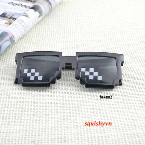 Kính Mắt Thuglife 6 Chấm MINECRAFT - Thời Trang Cao Cấp Nhiều Màu Sắc, Phong Cách Ngầu và Cute dành cho Nam Nữ