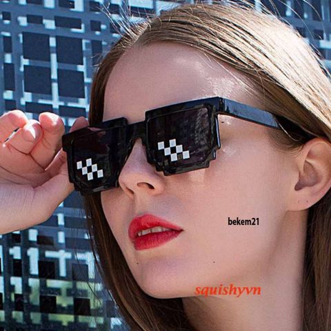 Kính Mắt Thuglife 6 Chấm MINECRAFT - Thời Trang Cao Cấp Nhiều Màu Sắc, Phong Cách Ngầu và Cute dành cho Nam Nữ