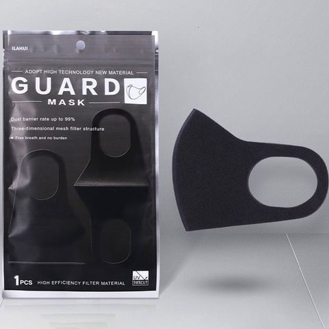 Khẩu Trang Vải Đen Trơn Hàn Quốc GUARD - Khẩu Trang Chống Bụi, Chống Nắng Cotton Cho Nữ và Nam, Phụ Kiện Hàng Ngày Tiện Lợi