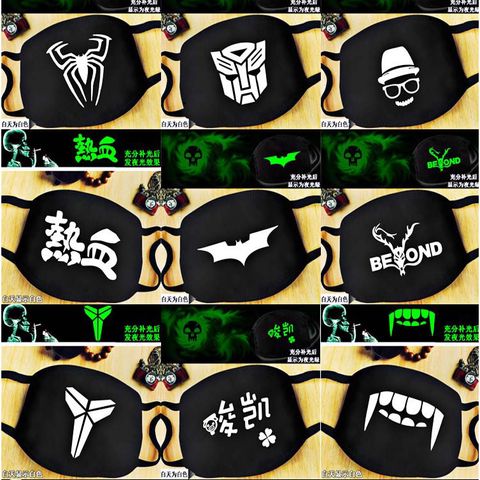 Khẩu Trang Vải In Hình Hacker Anonymous Đen - Kháng Khuẩn Cotton Anime/Manga Thời Trang Unisex, Chống Bụi