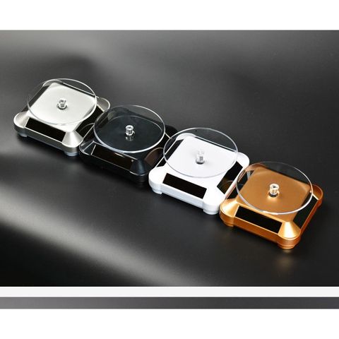 Đế Xoay 360 Độ Trưng Bày Sản Phẩm - Bàn Xoay Mica Năng Lượng Mặt Trời Quay Video, Chụp Ảnh, Trưng Bày Điện Thoại, Mỹ Phẩm, Đồ Trang Sức