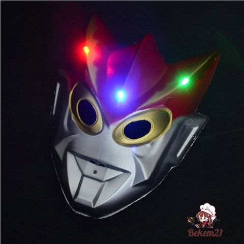 Mặt nạ phát sáng đầu lâu Halloween PINOU - Mặt nạ toàn mặt ngộ nghĩnh cho cosplay, lễ hội và trang phục Đảng
