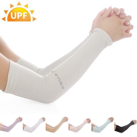 Găng Tay Chống Nắng Hàn Quốc Xỏ Ngón Let's Slim AquaX - Bảo Vệ Tia UV, Chất Liệu Cotton Mát, Phong Cách Thời Trang, Nhiều Màu Sắc