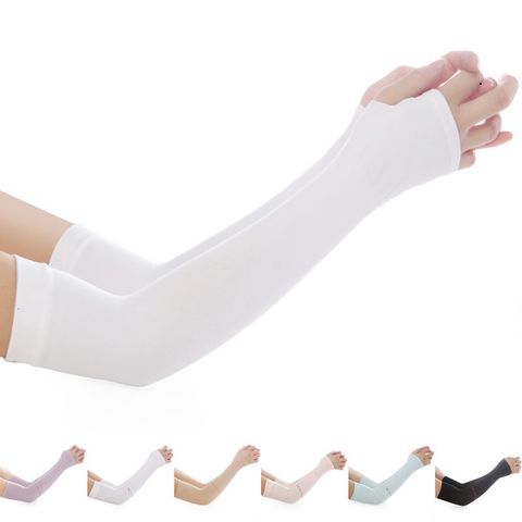 Găng Tay Chống Nắng Hàn Quốc Xỏ Ngón Let's Slim AquaX - Bảo Vệ Tia UV, Chất Liệu Cotton Mát, Phong Cách Thời Trang, Nhiều Màu Sắc
