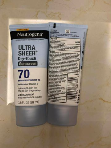 Kem Chống Nắng Neutrogena Ultra Sheer Dry Touch - Bảo Vệ Da Toàn Diện, Chống Nắng UVA/UVB, Phù Hợp Hoạt Động Ngoài Trời, Không Nhờn Rít