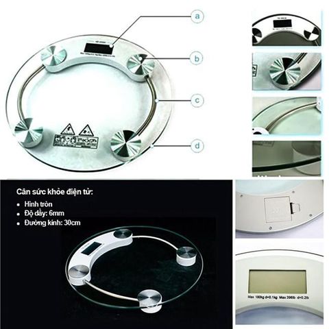 Cân sức khỏe điện tử mặt kính cường lực Personal EV33, tải trọng 180kg, chính xác cao, tiện ích cho gia đình