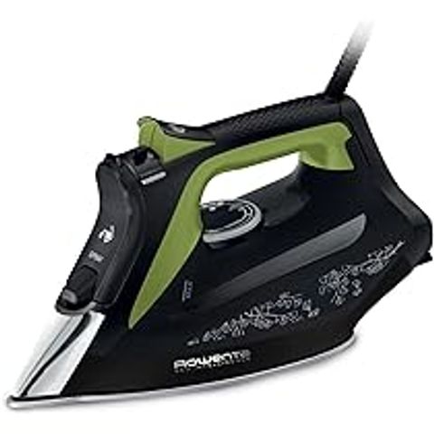 Bàn là Hơi Nước Rowenta DW6330 - Công Suất 2700W, Khử Cặn, Mặt Bàn Microsteam 400HD - Sản Xuất Tại Đức, Màu Đen/Nâu
