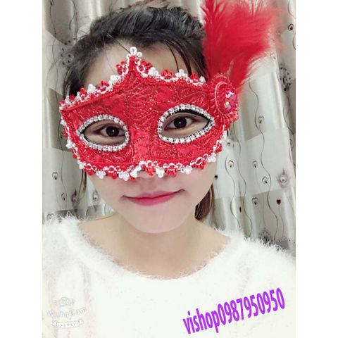Mặt Nạ Dạ Hội Lông Vũ Đính Đá - Phụ Kiện Cosplay Halloween Mẫu Con Bướm Đẹp Cho Tiệc Tùng Và Sự Kiện