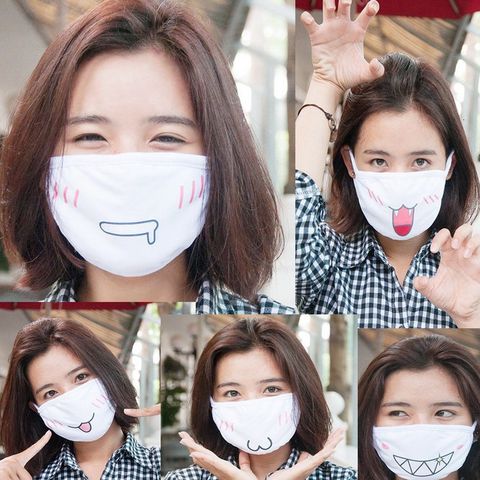 Khẩu Trang Vải Hoạt Hình Dễ Thương - Có Thể Giặt, Tái Sử Dụng - Khẩu Trang An Toàn Cho Trẻ Em và Người Lớn