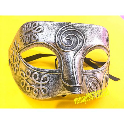 Mặt Nạ Nửa Mặt Bạc Si Cổ Điển - Phụ Kiện Halloween Thời Trang Đẹp Cho Tiệc Hóa Trang, Sự Kiện, Lễ Hội