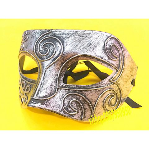 Mặt Nạ Nửa Mặt Bạc Si Cổ Điển - Phụ Kiện Halloween Thời Trang Đẹp Cho Tiệc Hóa Trang, Sự Kiện, Lễ Hội