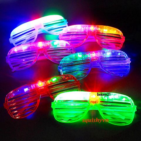 Kính Mát Phát Sáng LED Đa Màu - Phụ Kiện Tiệc Tùng Hài Hước cho Bar, Vũ Hội - Đẹp và Nổi Bật trong Đêm Tối