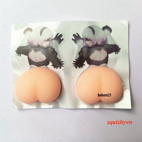 Miếng Dán Mông Sillicon CONAN Edogawa Thám Tử Quả Đào - Sticker Giảm Căng Thẳng Độc Đáo, Quà Tặng Đáng Yêu