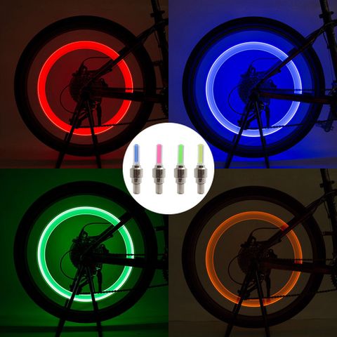 Bộ 2 Van Xe Phát Sáng LED Cho Xe Đạp, Xe Máy, Ô Tô - Đèn Cảm Biến Chuyển Động Thú Vị và Tiết Kiệm Năng Lượng