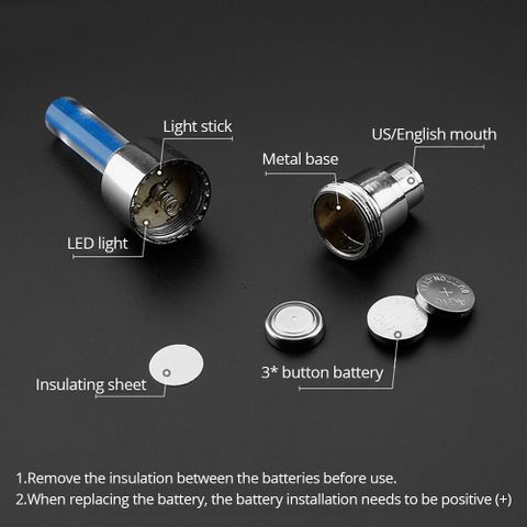 Bộ 2 Van Xe Phát Sáng LED Cho Xe Đạp, Xe Máy, Ô Tô - Đèn Cảm Biến Chuyển Động Thú Vị và Tiết Kiệm Năng Lượng