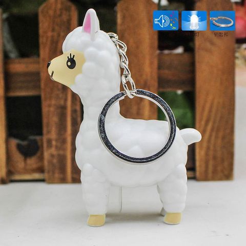 Móc Khóa Đèn LED Hình Cừu Đáng Yêu Có Nhạc – Phụ Kiện Thú Vị Đi Học Cho Bé, Chiếu Sáng và Giải Trí 3 in 1