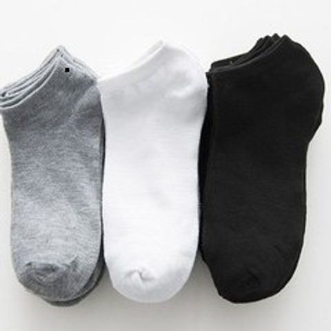 Tất Vớ Trơn Cổ Ngắn Thun Cotton Cao Cấp Cho Nam Nữ - Thấm Hút Mồ Hôi, Đế Giày Thoải Mái, Combo Tiết Kiệm