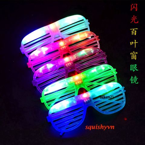 Kính Mát Gắn Đèn LED Phát Sáng Nhiều Màu - Kính Thời Trang Dạo Phố, Tiệc Sinh Nhật, Lễ Hội Vui Nhộn
