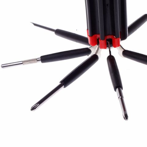 Bộ Tua Vít Đèn Pin Đa Năng 6 in 1 - Công Cụ Sửa Chữa Laptop, Điện Thoại, Linh Kiện Điện Tử Tiện Dụng, Nhỏ Gọn, Chống Trượt