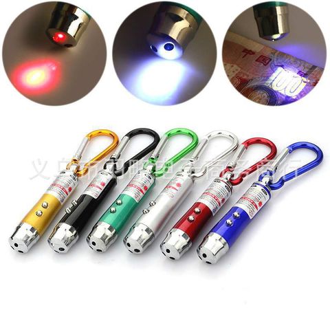 Vỉ 12 Móc Khoá Đèn Laze Đẹp - Đèn Pin, Đèn Laze và Đèn Màu Có Sẵn Pin Cúc Áo - Dụng Cụ Tiện Ích Hữu Dụng