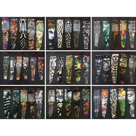 Combo 100 Đôi Găng Tay Hình Xăm Tatoo Chống Nắng - Bít Tất Tay Mẫu 3D Độc Đáo, Thời Trang Hè Việt Nam