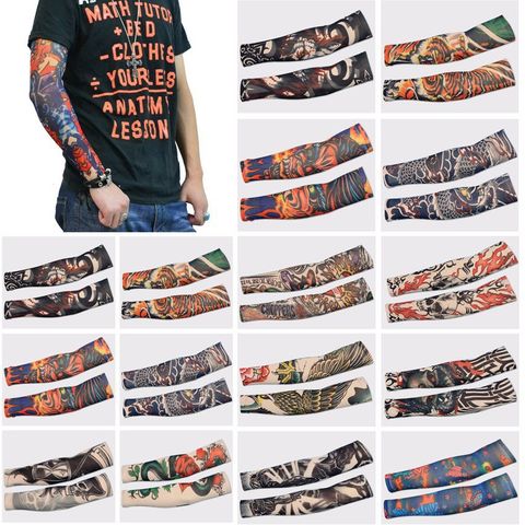 Combo 100 Đôi Găng Tay Hình Xăm Tatoo Chống Nắng - Bít Tất Tay Mẫu 3D Độc Đáo, Thời Trang Hè Việt Nam