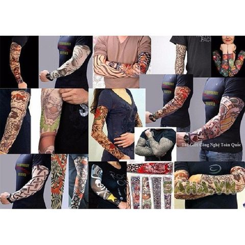 Combo 100 Đôi Găng Tay Hình Xăm Tatoo Chống Nắng - Bít Tất Tay Mẫu 3D Độc Đáo, Thời Trang Hè Việt Nam