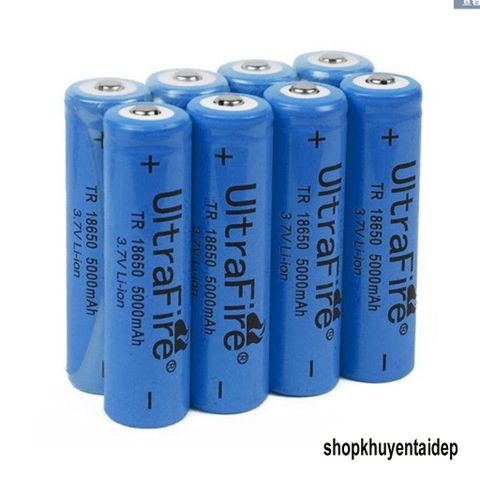 Pin Sạc 18650 5000mAh 3.7V - Dung Lượng Cao cho Quạt USB, Đèn Pin, Laptop, Thiết Bị Điện Tử và Đồ Chơi