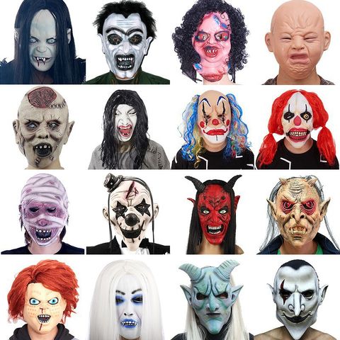 Mặt Nạ Hóa Trang Halloween Cao Su Khuôn Mặt Đáng Sợ - Đặc Biệt Chất Lượng Cao, Phụ Kiện Thời Trang Ma Quái
