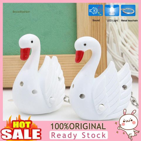 Móc Khóa Thiên Nga Đèn Led Phát Sáng + Nhạc - Móc Khóa Dễ Thương Độc Đáo, Quà Tặng Thú Vị Cho Fan Mềm Yêu Thích