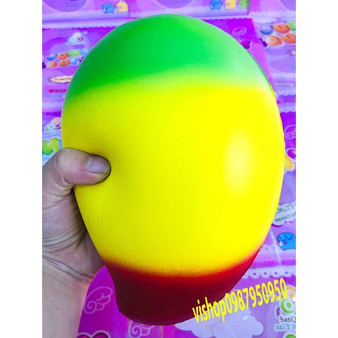 Squishy Nửa Quả Xoài Khổng Lồ - Đồ Chơi Trẻ Em Mềm Mại, Màu Sắc Đa Dạng - Phù Hợp Cho Trẻ Nhỏ và Người Lớn