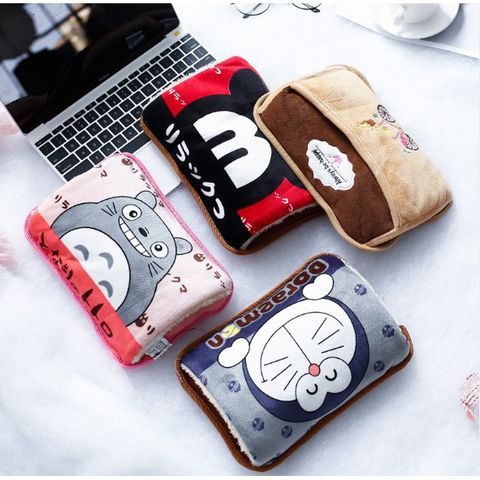 Túi Sưởi Hình Thú Đáng Yêu - Chườm Nóng Lạnh Ngẫu Nhiên, Giảm Đau, Giữ Ấm, Thú Cưng Động Lực Sưởi Ấm Mùa Đông