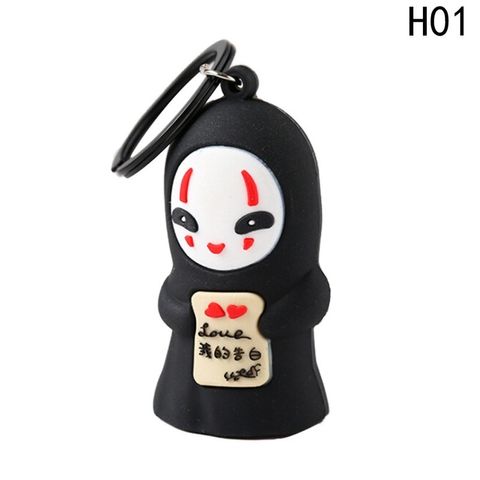 Móc Khóa Silicone Hình Vô Diện Đen - Phụ Kiện Thời Trang Độc Đáo, Chất Lượng Cao, Kích Thước Tiện Dụng 6.5x3.5cm