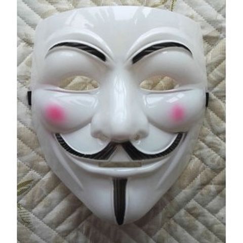 Mặt Nạ Hacker Hóa Trang Màu Trắng Đẹp - Phụ Kiện Thời Trang Chất Lượng Cao Cho Tất Cả Lứa Tuổi