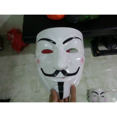 Mặt Nạ Hacker Hóa Trang Màu Trắng Đẹp - Phụ Kiện Thời Trang Chất Lượng Cao Cho Tất Cả Lứa Tuổi