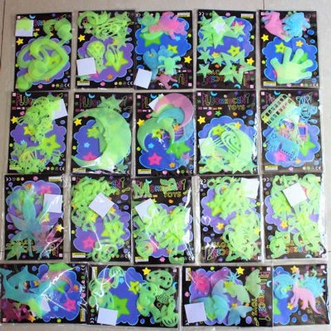 Hình Dán Dạ Quang 3D - Bộ Sticker Dán Tường Sáng Rực Đêm Trang Trí Nhà Cửa Độc Đáo, Bền Bỉ, Nhiều Mẫu Chọn Lựa