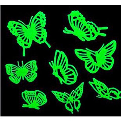 Hình Dán Dạ Quang 3D - Bộ Sticker Dán Tường Sáng Rực Đêm Trang Trí Nhà Cửa Độc Đáo, Bền Bỉ, Nhiều Mẫu Chọn Lựa