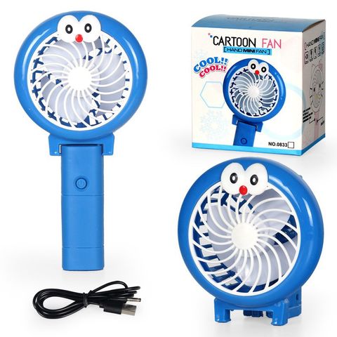Quạt mini cầm tay hình thú dễ thương - Quạt sạc pin, gập gọn lý tưởng cho du lịch và sử dụng cá nhân