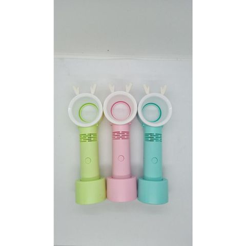Quạt Mini Cẩm Tay Không Cánh An Toàn - Quạt Sạc USB Du Lịch Thời Trang với Đèn LED - Quà Tặng Tiện Ích cho Mọi Người