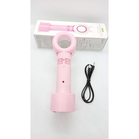 Quạt Mini Cẩm Tay Không Cánh An Toàn - Quạt Sạc USB Du Lịch Thời Trang với Đèn LED - Quà Tặng Tiện Ích cho Mọi Người