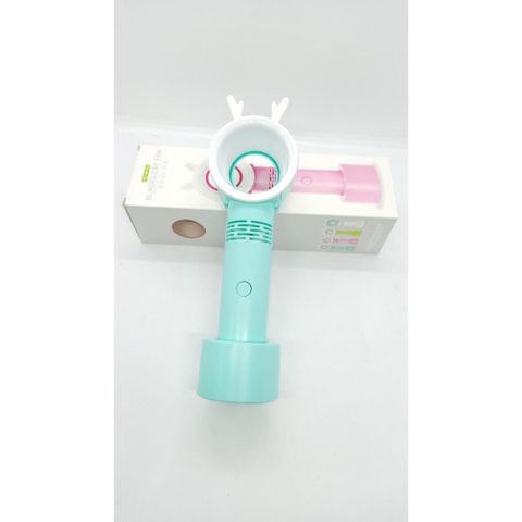 Quạt Mini Cẩm Tay Không Cánh An Toàn - Quạt Sạc USB Du Lịch Thời Trang với Đèn LED - Quà Tặng Tiện Ích cho Mọi Người