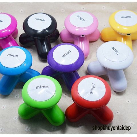 Máy Massage Cầm Tay Mini MIMO 3 Đầu - Thiết Bị Massage Trị Liệu Xua Tan Mệt Mỏi, Quà Tặng Ý Nghĩa Cho Mọi Lứa Tuổi