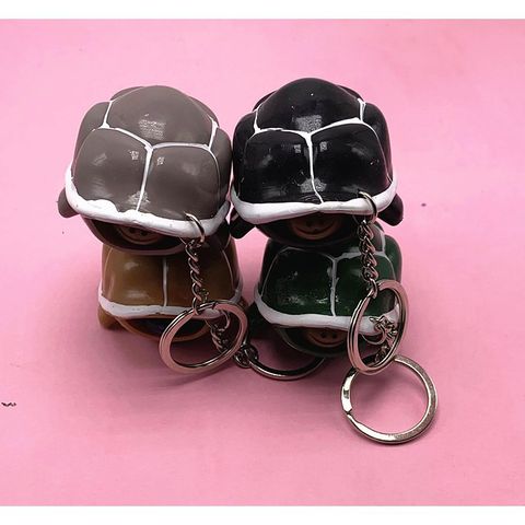 Móc Khóa Bóp Rùa Thụt Đầu Dễ Thương - Móc Khóa Nhựa Dẻo Cute Thú Cưng - Quà Tặng Ngộ Nghĩnh Cho Fans Rùa