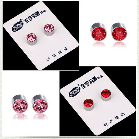 Khuyên Tai Nam Châm Geometric Unisex - Thép Không Gỉ Cao Cấp, Nhiều Màu Sắc Đẹp, Trang Sức Thời Trang Phong Cách Đơn Giản