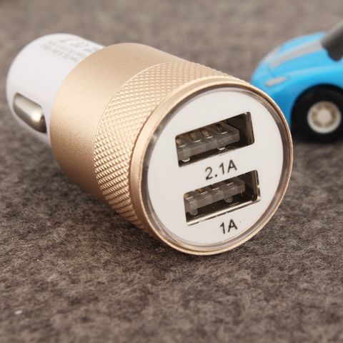 Tẩu Sạc Ô Tô 12-24V 2 Cổng USB Nhanh Chóng - Chất Liệu Hợp Kim Nhôm Bền Bỉ, Tương Thích Tất Cả Thiết Bị Công Nghệ